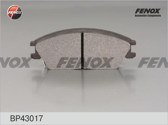 Fenox BP43017 - Kit de plaquettes de frein, frein à disque cwaw.fr