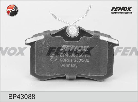 Fenox BP43088 - Kit de plaquettes de frein, frein à disque cwaw.fr