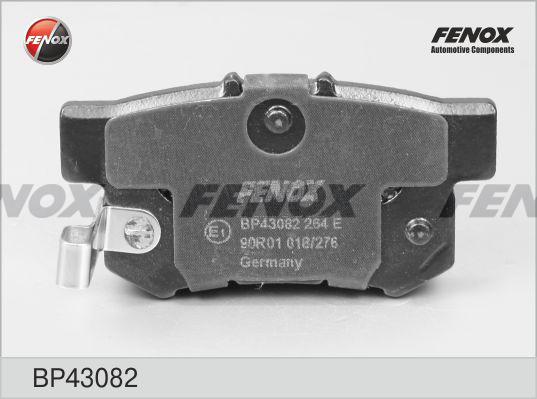 Fenox BP43082 - Kit de plaquettes de frein, frein à disque cwaw.fr