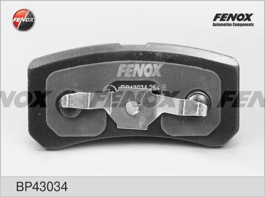 Fenox BP43034 - Kit de plaquettes de frein, frein à disque cwaw.fr