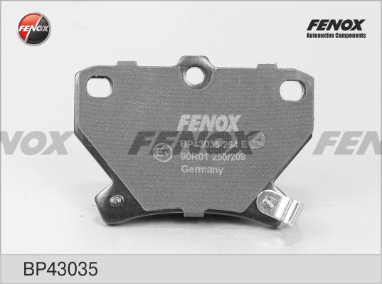 Fenox BP43035 - Kit de plaquettes de frein, frein à disque cwaw.fr