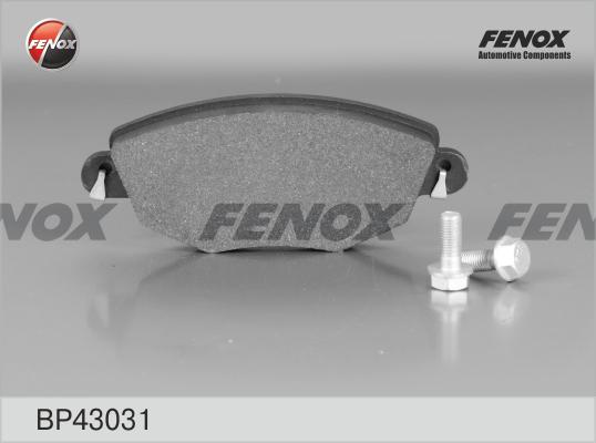 Fenox BP43031 - Kit de plaquettes de frein, frein à disque cwaw.fr