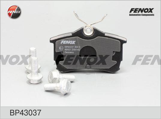 Fenox BP43037 - Kit de plaquettes de frein, frein à disque cwaw.fr