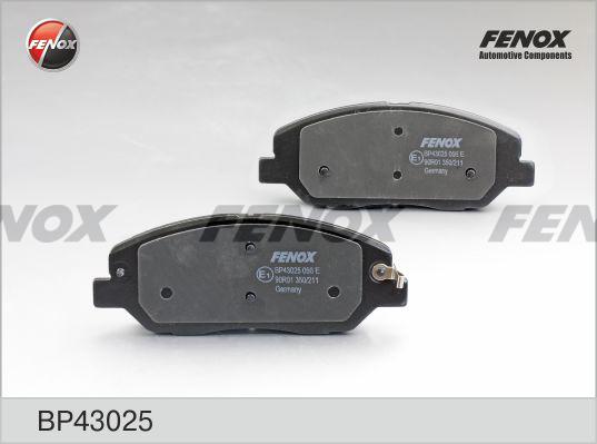 Fenox BP43025 - Kit de plaquettes de frein, frein à disque cwaw.fr