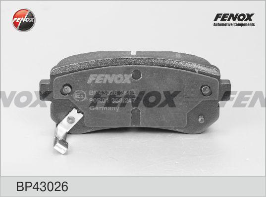 Fenox BP43026 - Kit de plaquettes de frein, frein à disque cwaw.fr