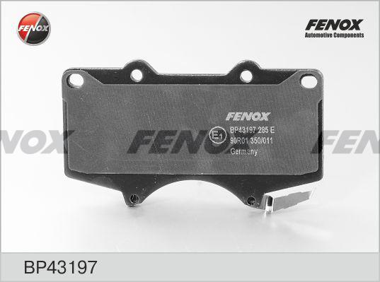 Fenox BP43197 - Kit de plaquettes de frein, frein à disque cwaw.fr