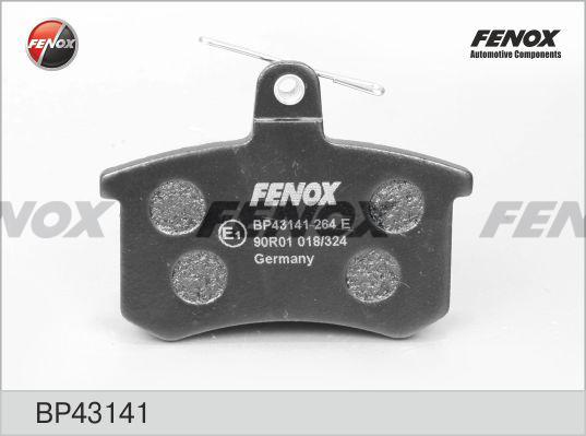 Fenox BP43141 - Kit de plaquettes de frein, frein à disque cwaw.fr