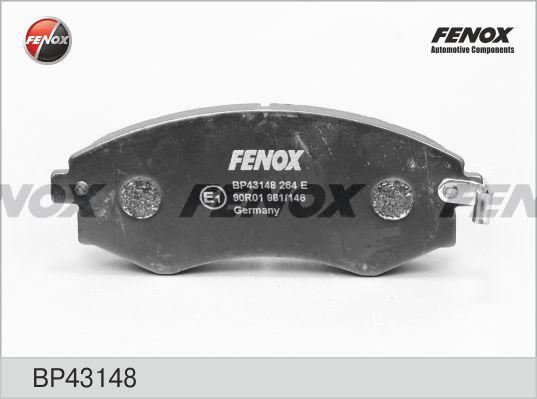 Fenox BP43148 - Kit de plaquettes de frein, frein à disque cwaw.fr