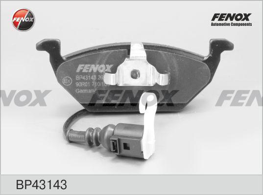 Fenox BP43143 - Kit de plaquettes de frein, frein à disque cwaw.fr