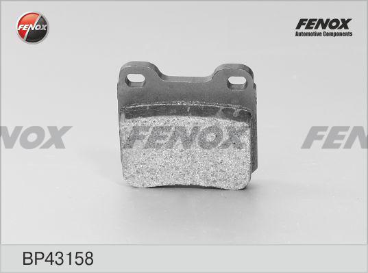 Fenox BP43158 - Kit de plaquettes de frein, frein à disque cwaw.fr