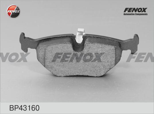 Fenox BP43160 - Kit de plaquettes de frein, frein à disque cwaw.fr