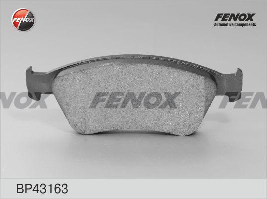 Fenox BP43163 - Kit de plaquettes de frein, frein à disque cwaw.fr