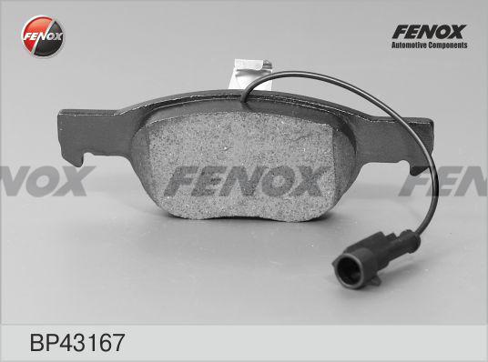 Fenox BP43167 - Kit de plaquettes de frein, frein à disque cwaw.fr