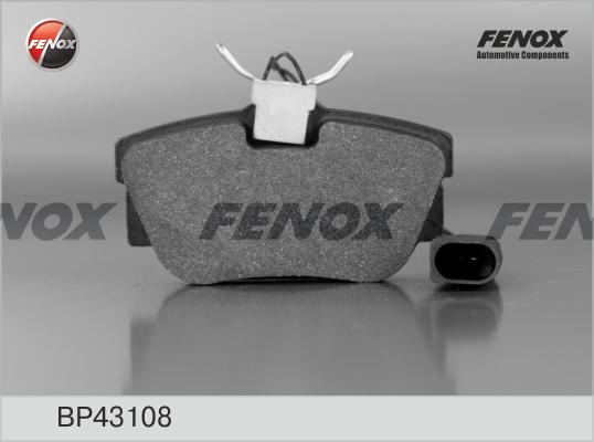 Fenox BP43108 - Kit de plaquettes de frein, frein à disque cwaw.fr