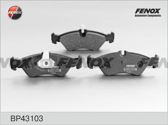 Fenox BP43103 - Kit de plaquettes de frein, frein à disque cwaw.fr