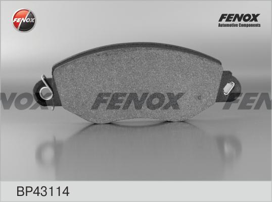 Fenox BP43114 - Kit de plaquettes de frein, frein à disque cwaw.fr