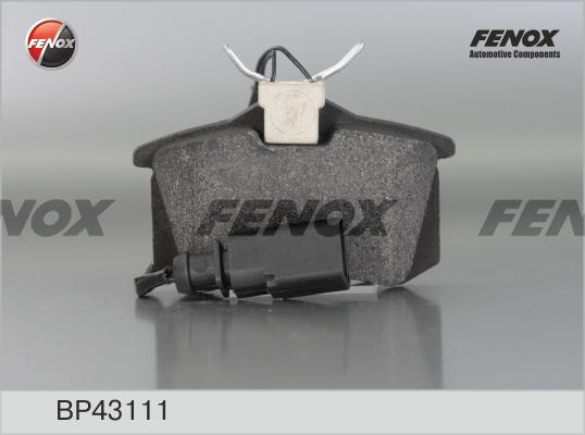 Fenox BP43111 - Kit de plaquettes de frein, frein à disque cwaw.fr