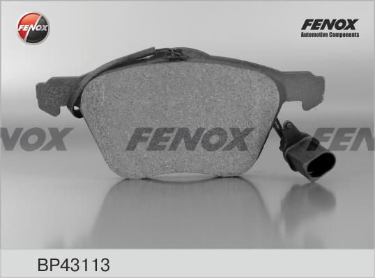 Fenox BP43113 - Kit de plaquettes de frein, frein à disque cwaw.fr