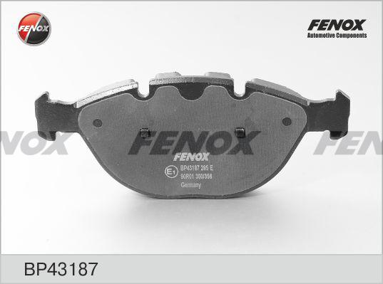 Fenox BP43187 - Kit de plaquettes de frein, frein à disque cwaw.fr