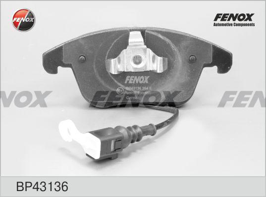 Fenox BP43136 - Kit de plaquettes de frein, frein à disque cwaw.fr