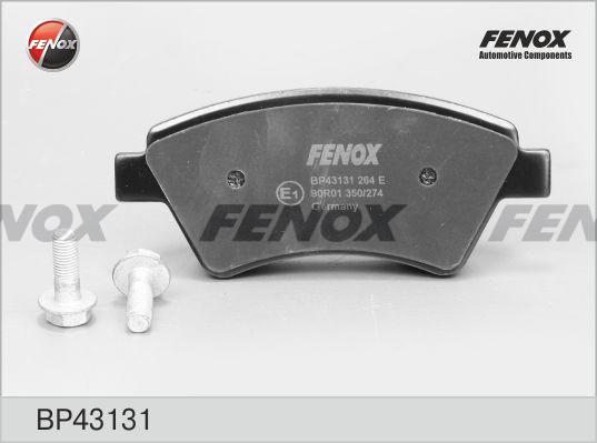 Fenox BP43131 - Kit de plaquettes de frein, frein à disque cwaw.fr