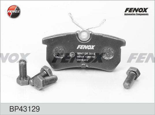 Fenox BP43129 - Kit de plaquettes de frein, frein à disque cwaw.fr