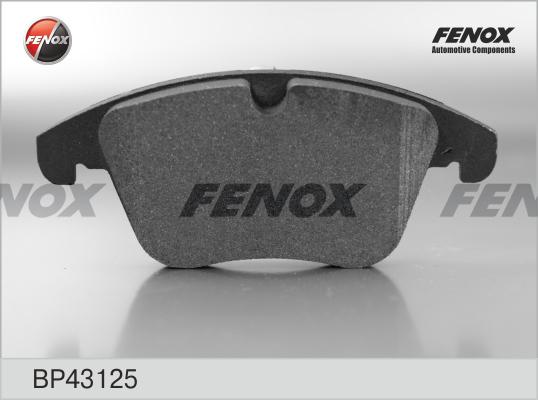 Fenox BP43125 - Kit de plaquettes de frein, frein à disque cwaw.fr