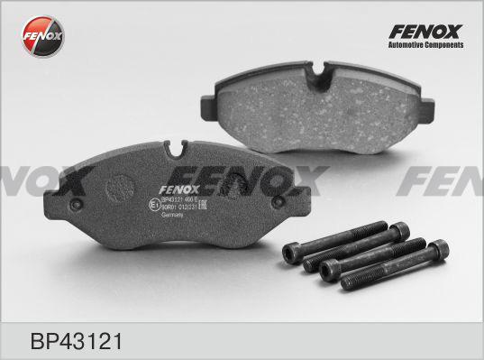 Fenox BP43121 - Kit de plaquettes de frein, frein à disque cwaw.fr