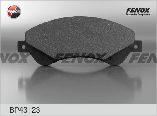 Fenox BP43123 - Kit de plaquettes de frein, frein à disque cwaw.fr