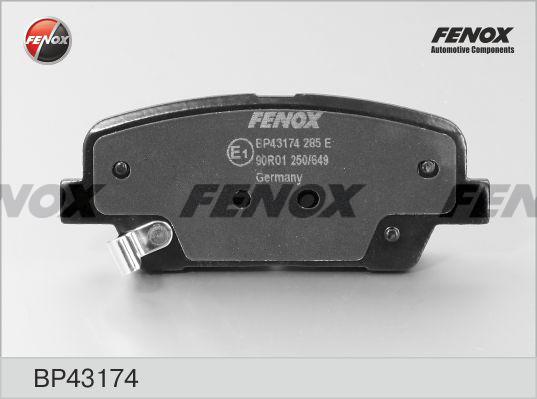 Fenox BP43174 - Kit de plaquettes de frein, frein à disque cwaw.fr