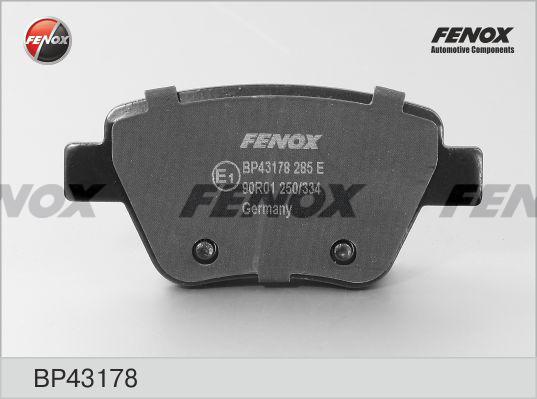 Fenox BP43178 - Kit de plaquettes de frein, frein à disque cwaw.fr