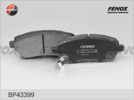 Fenox BP43399 - Kit de plaquettes de frein, frein à disque cwaw.fr