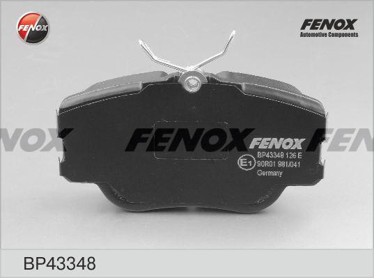 Fenox BP43348 - Kit de plaquettes de frein, frein à disque cwaw.fr