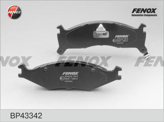 Fenox BP43342 - Kit de plaquettes de frein, frein à disque cwaw.fr