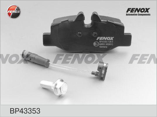 Fenox BP43353 - Kit de plaquettes de frein, frein à disque cwaw.fr