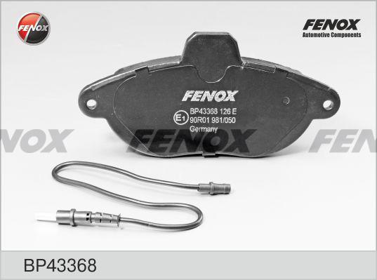 Fenox BP43368 - Kit de plaquettes de frein, frein à disque cwaw.fr