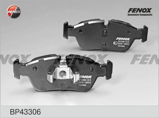 Fenox BP43306 - Kit de plaquettes de frein, frein à disque cwaw.fr