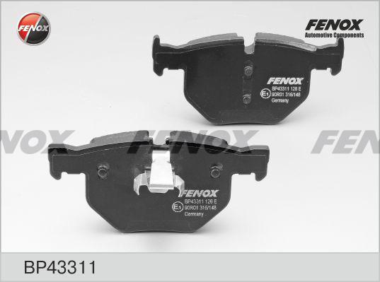 Fenox BP43311 - Kit de plaquettes de frein, frein à disque cwaw.fr