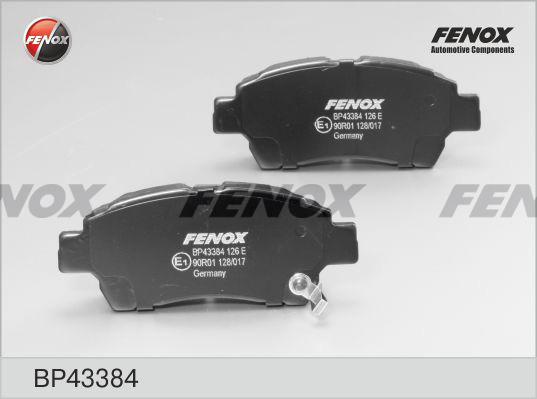 Fenox BP43384 - Kit de plaquettes de frein, frein à disque cwaw.fr