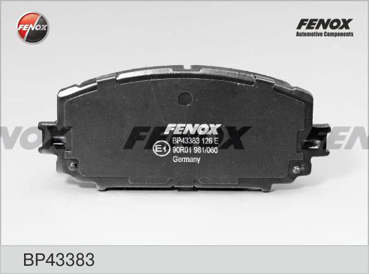 Fenox BP43383 - Kit de plaquettes de frein, frein à disque cwaw.fr