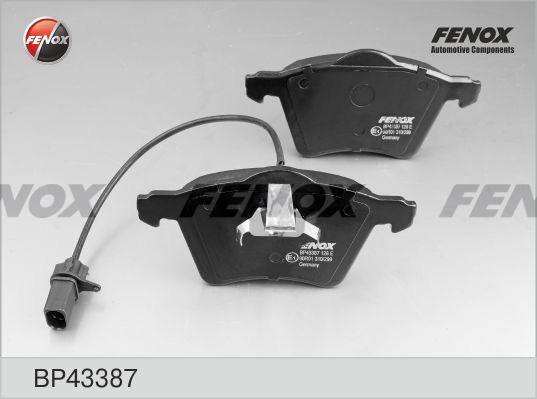 Fenox BP43387 - Kit de plaquettes de frein, frein à disque cwaw.fr