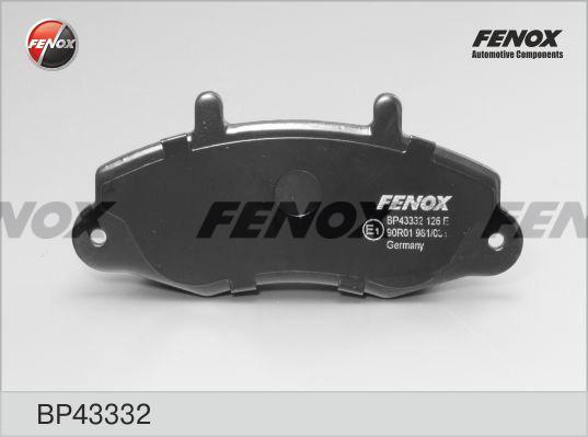 Fenox BP43332 - Kit de plaquettes de frein, frein à disque cwaw.fr