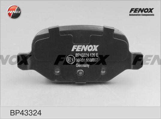 Fenox BP43324 - Kit de plaquettes de frein, frein à disque cwaw.fr