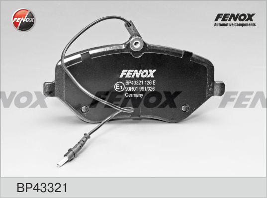 Fenox BP43321 - Kit de plaquettes de frein, frein à disque cwaw.fr