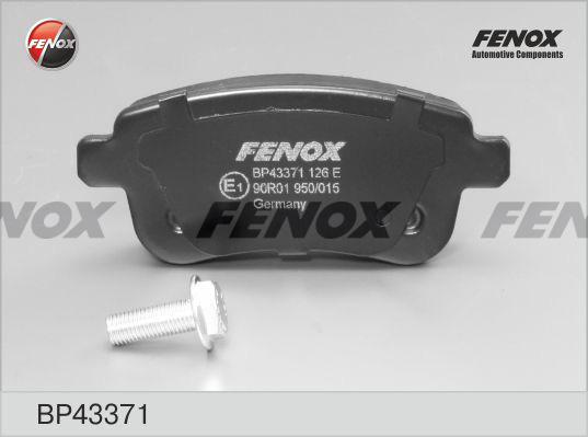 Fenox BP43371 - Kit de plaquettes de frein, frein à disque cwaw.fr