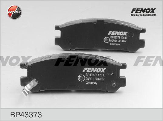 Fenox BP43373 - Kit de plaquettes de frein, frein à disque cwaw.fr