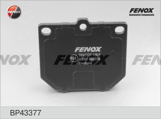 Fenox BP43377 - Kit de plaquettes de frein, frein à disque cwaw.fr