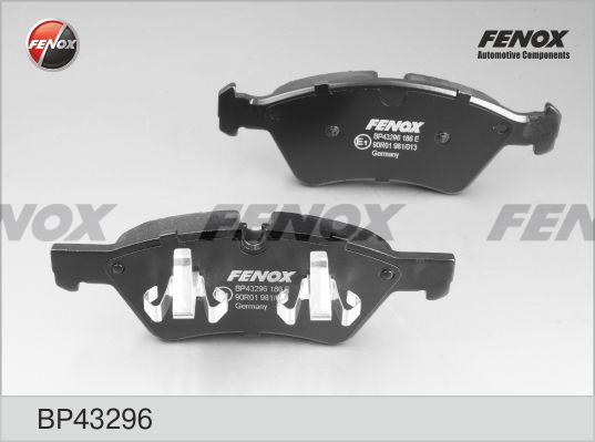 Fenox BP43296 - Kit de plaquettes de frein, frein à disque cwaw.fr