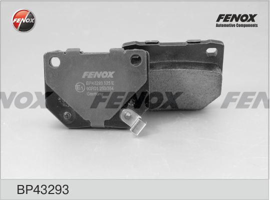 Fenox BP43293 - Kit de plaquettes de frein, frein à disque cwaw.fr