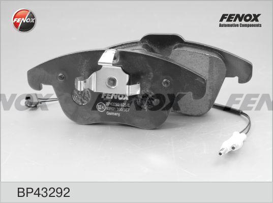 Fenox BP43292 - Kit de plaquettes de frein, frein à disque cwaw.fr